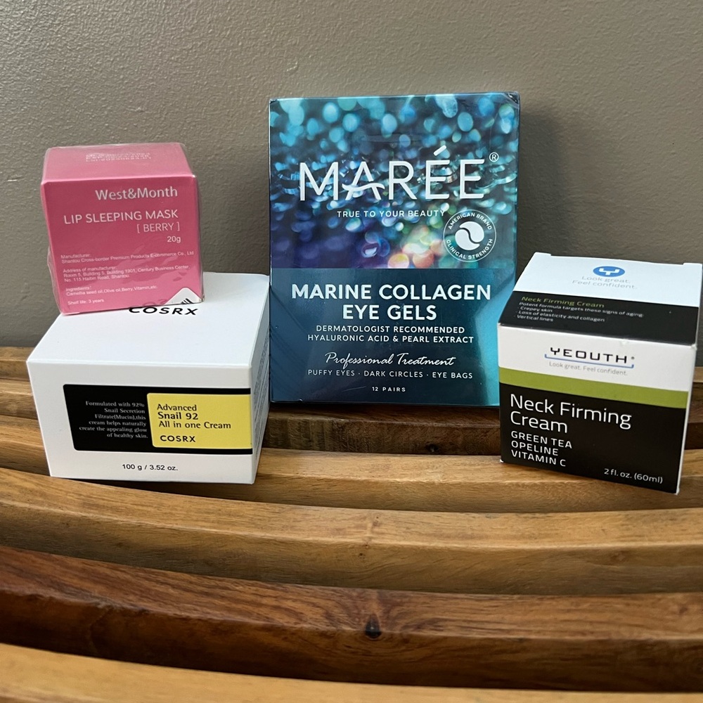 Skincare Set with Marine Collagen Eye Gels and More